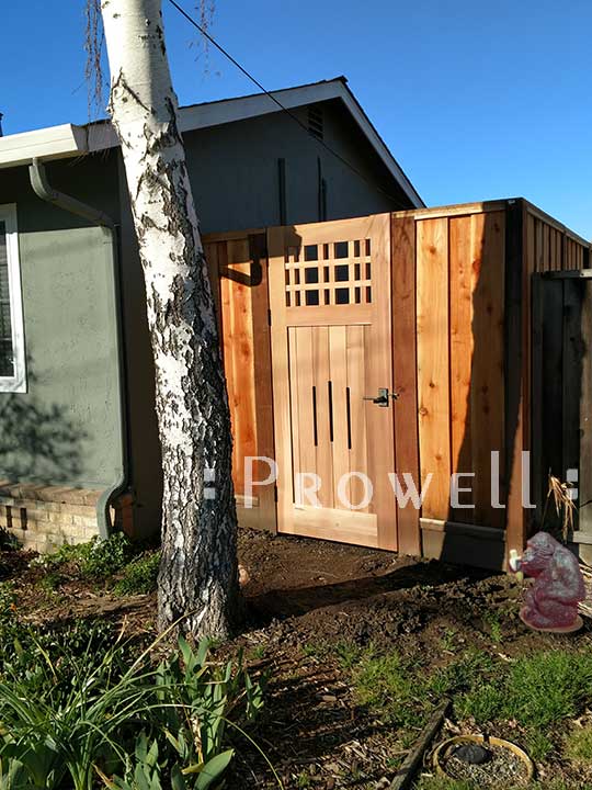 site photo showing gate design #3 in fremont, California