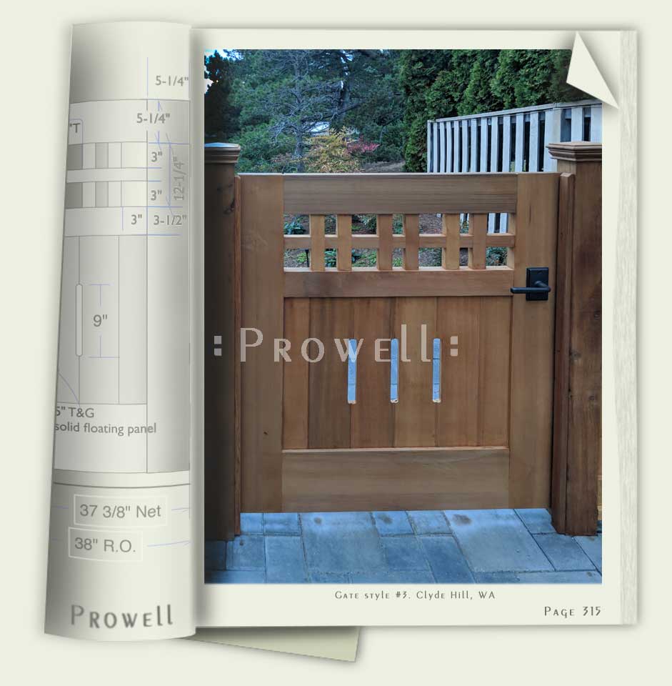 photograph of site with wooden fences and gates #3-4 in Washington
