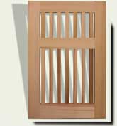 Open Grid Wood Garden Gate #40