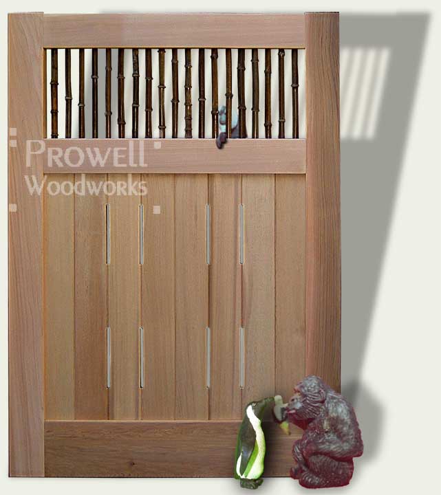 cropped image showing bamboo garden gates #41