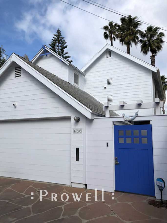 site photograph with craftsman wood gate in Playa del Rey., California.