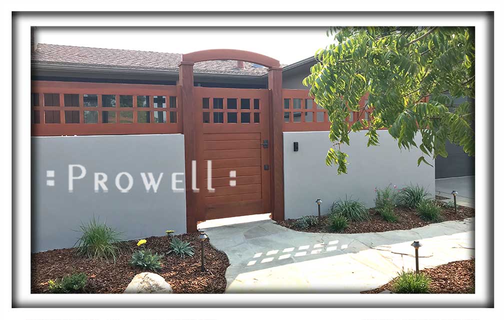 site photograph showing gate designs #4-18 in Silicone valley, CA