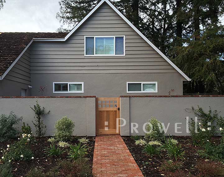 Another site photos showing garden gate #4 in Sonoma County, ca