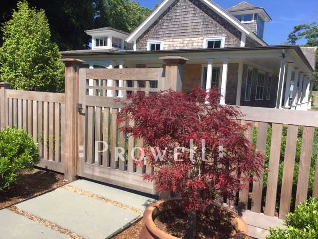 site photo showing gate designs #4-9 in Martha's Vineyard