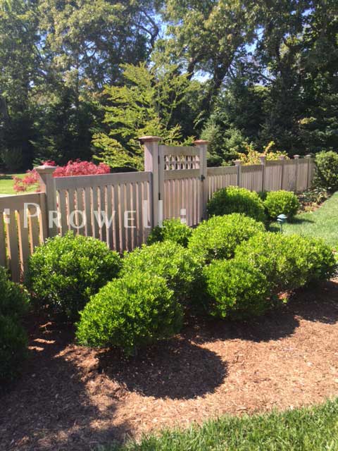 Another site photo showing the natural gray finish on gate designs #4-9 on Martha's Vineyard