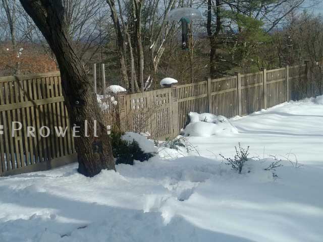 more winter snow photographs of gate design #52-6 in upstate new York