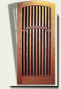 Open Grid Wood Garden Gate #54