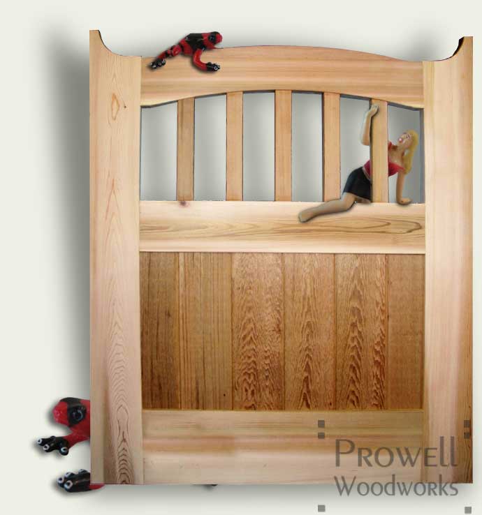 custom wood Gate Design