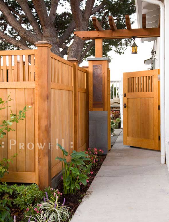 site photo showing wood garden gates #5-5 in San Diego, California 