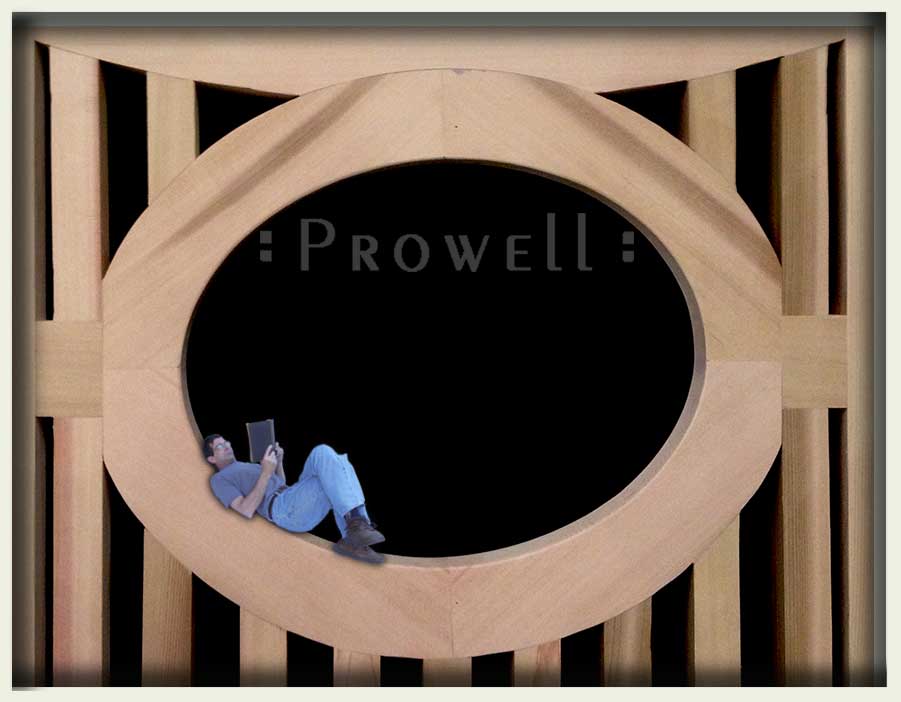 cropped photo showing the close-up of art deco wood gate 65.