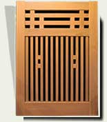 Open Grid Wood Garden Gate #68