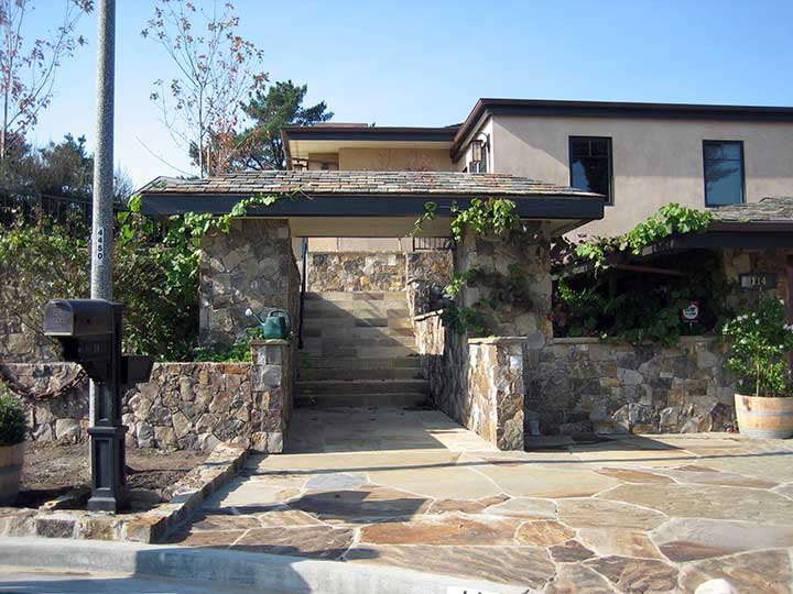 site photo showing a 'before' look at the main gate 70-3 in Marin County, CA