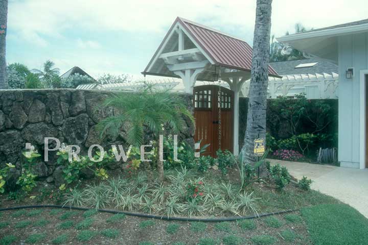 site photograph showing entrance ates 70-7 in Hawaii. 