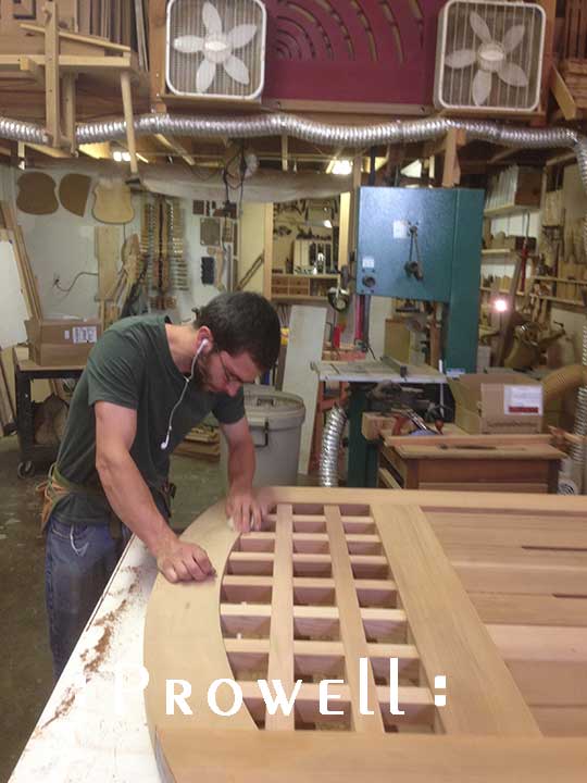 shop photo showing ben building the gate 70