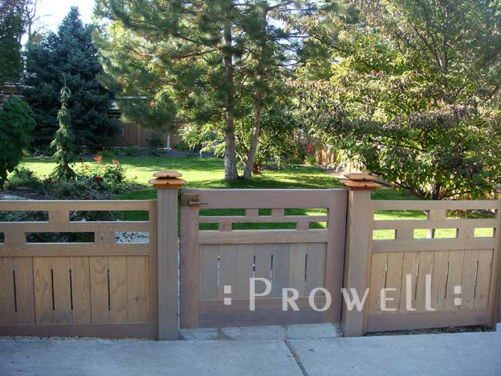 site photograph showing wood garden gate 71-2 in Boise, Idaho