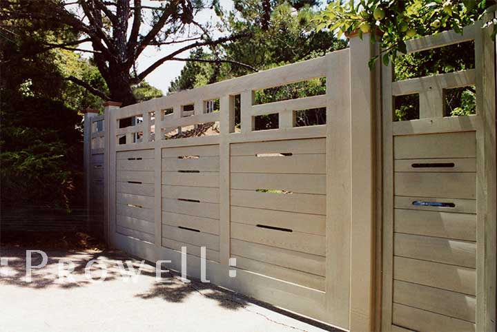 site photograph showing the original wood garden gate #71-1 in Marin County, CA