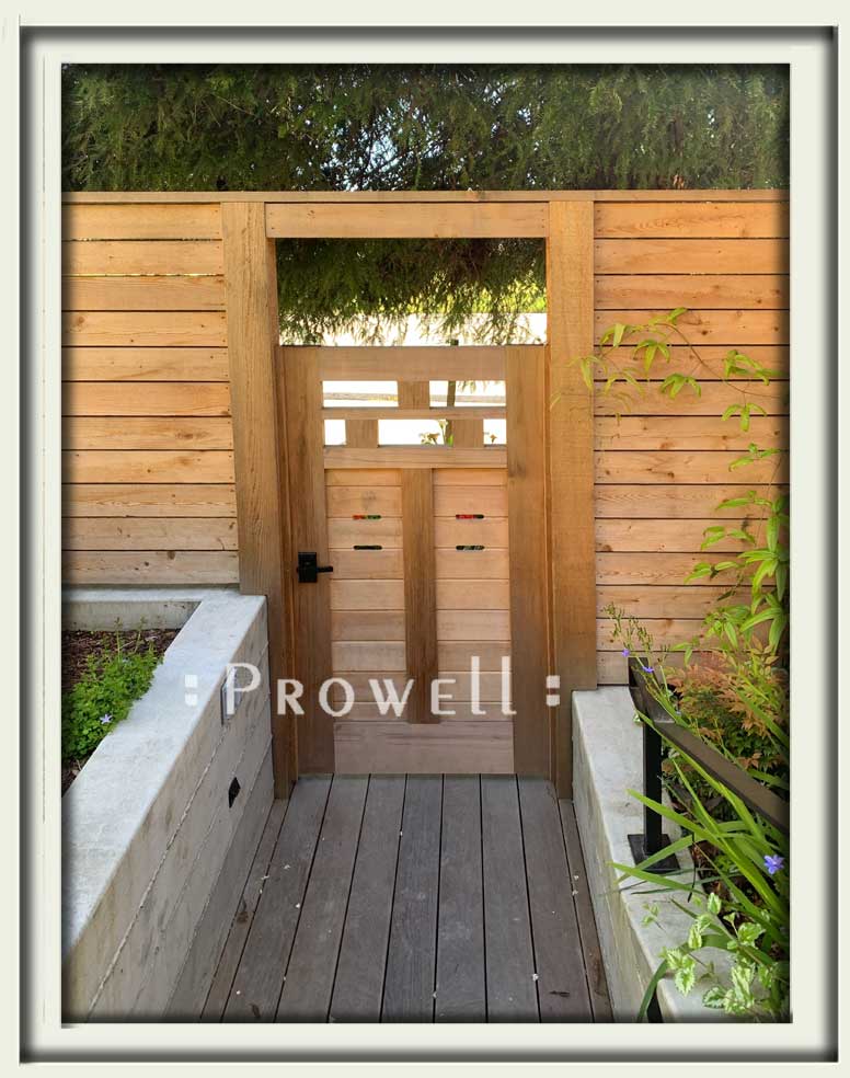 site photo showing wood garden gate #71-4