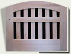 Open Grid Wood Garden Gate #75