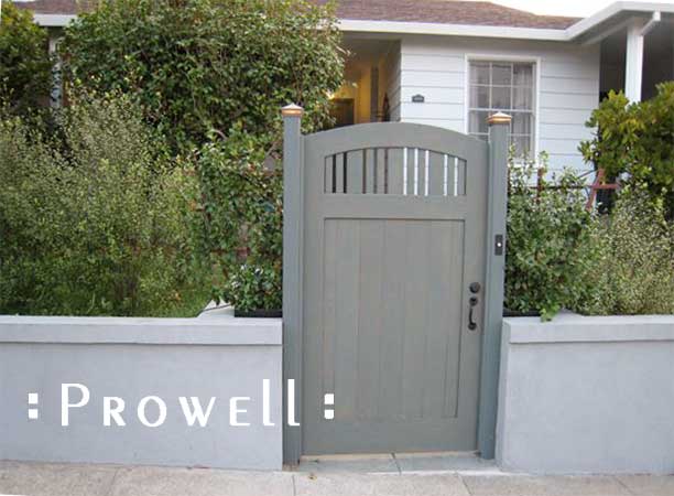site photograph showing outdoor gate #76-7 in marin county, california