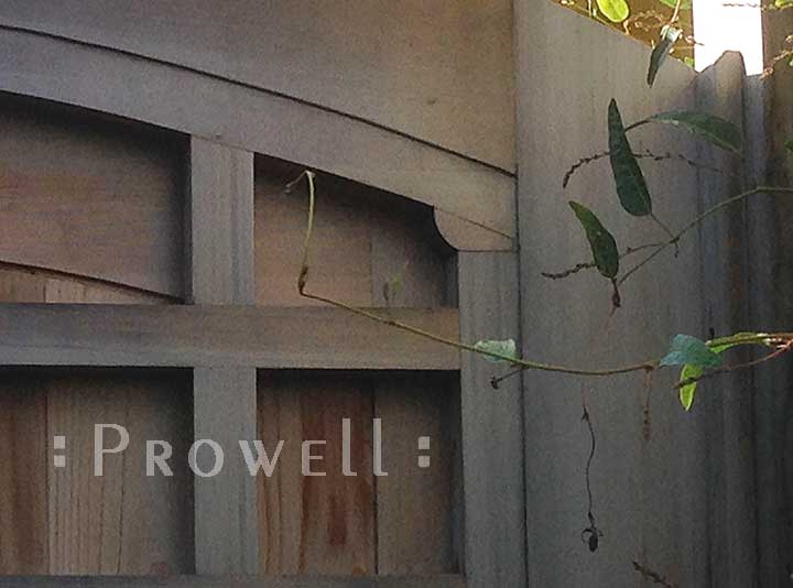 site photo showing the woodworking detail to security wood gate 77A