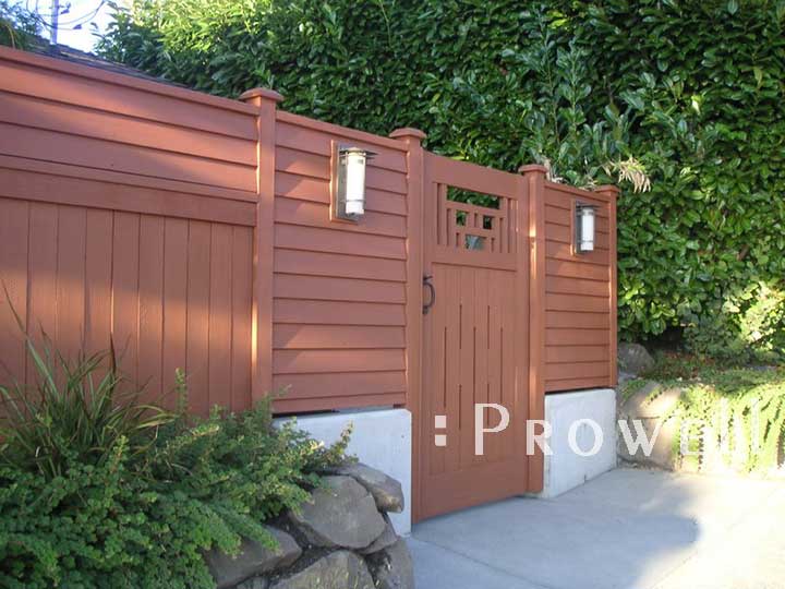 Custom wood garden gate 79 in Washington DC Beltway