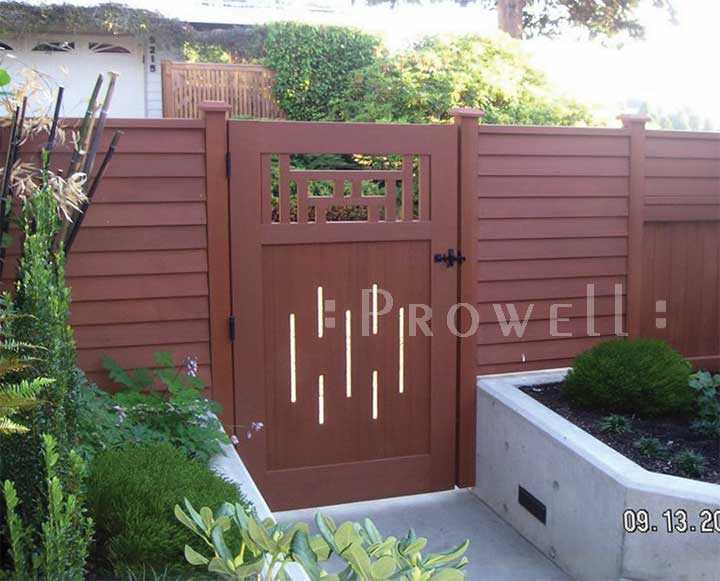 custom wood garden gate #79-11