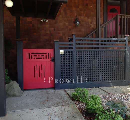 Craftaman wood garden gates in the San Francisco Bay Area