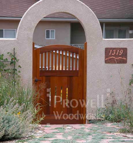 wood arched gates in Colorado