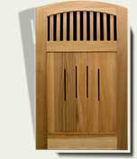 Custom Wood Garden Gate #7