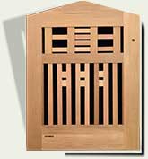 Open Grid Wood Garden Gate #81
