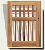 Open Grid Wood Garden Gate #82