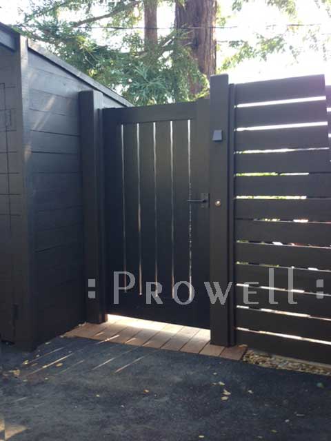 custom wood gate #86 in Marin County, CA