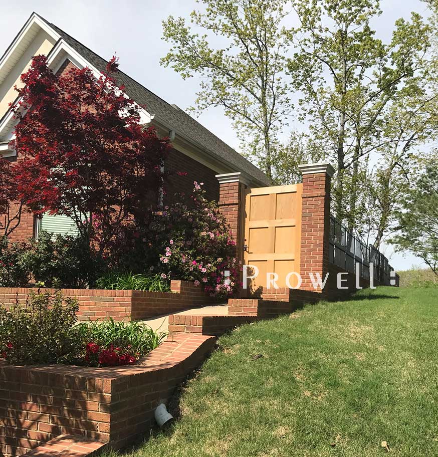 Another site photograph showing the side entry fence gate 87-3 in Foley, Alabama