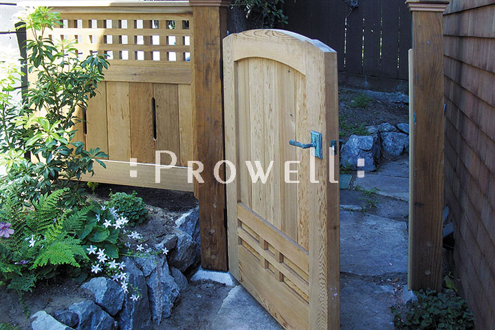 site photograpoh showing wood privacy fence gate #89-5 in San Francisco, California