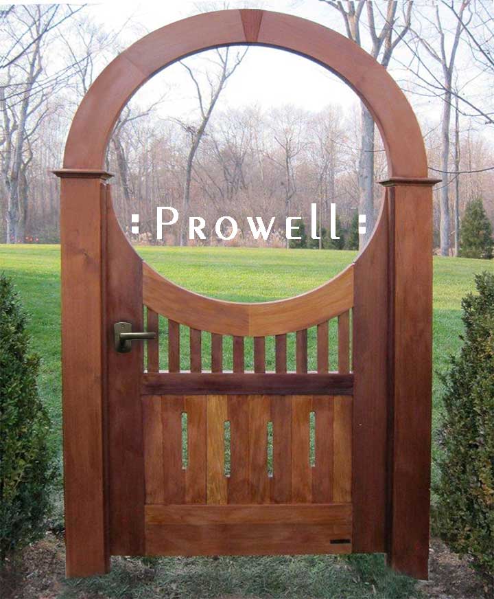 wood arched garden gate #8-3 in Washington DC Beltway