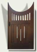 Custom Wood Garden Gate #8