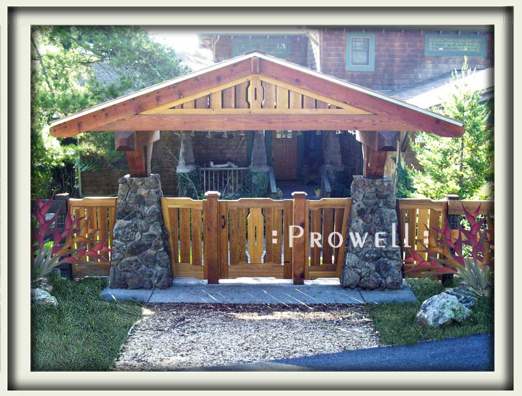 site photo of wooden pedestrian gate #90 in Sonoma County, california