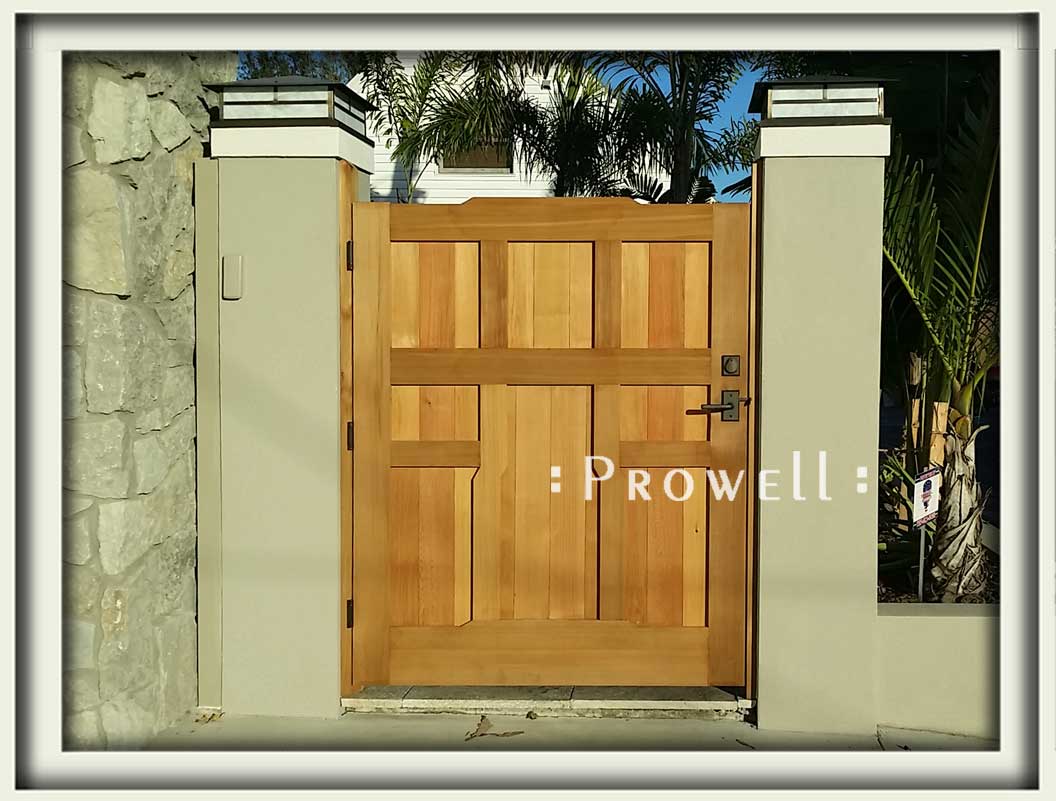 Site photograph showing craftsman garden gate #92 in St Petersburg, Florida