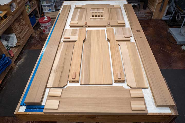 craftsman wood gate 92_4aa in the shop. prowell