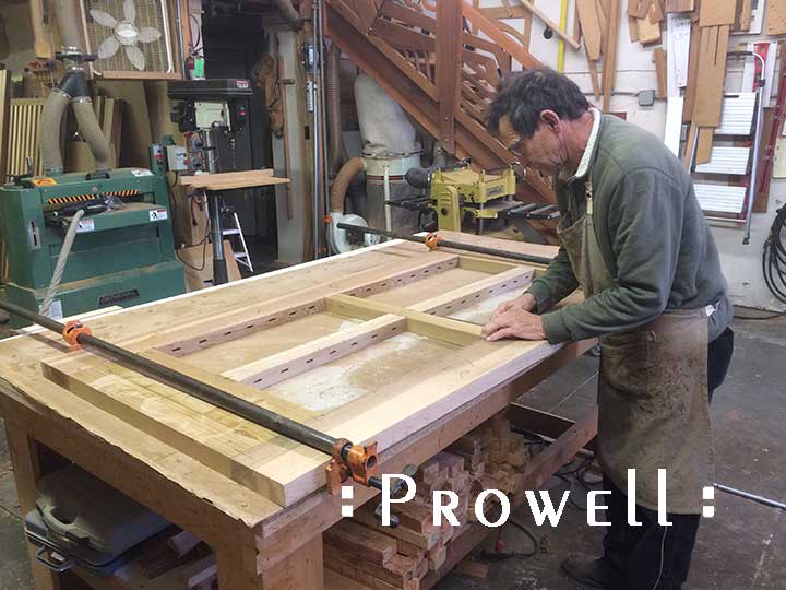 shop photograph showing how to build the joinery for a wood gate #95