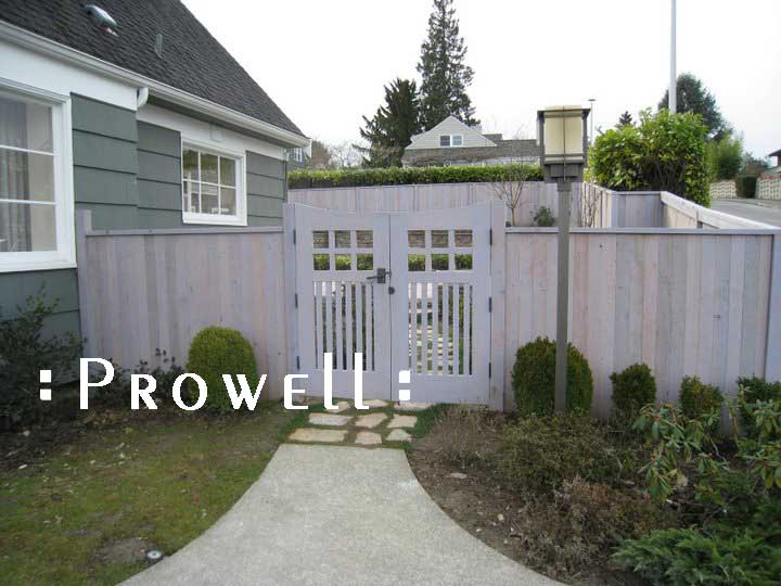 Seattle site photo showing the arched double gates #96-4 in Washington state