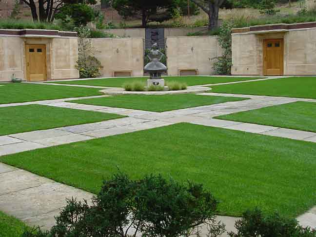 Site photographs showing the wine cellar garden gate doors in Mendocino, california