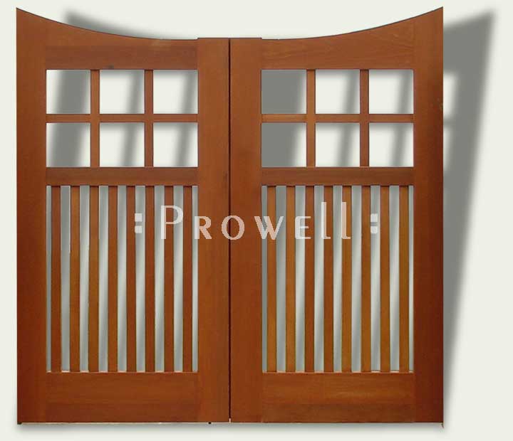 cropped image showing double fence gate #96