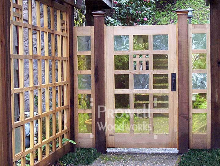 Site photograph showing the glass pool gate #97in Ross, California