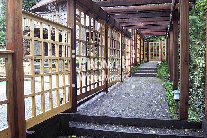 site photograph showing the wood gates #97 in Marin county, California