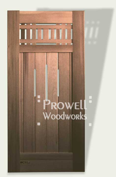 cropped photograph showing wood gate #98-2 
