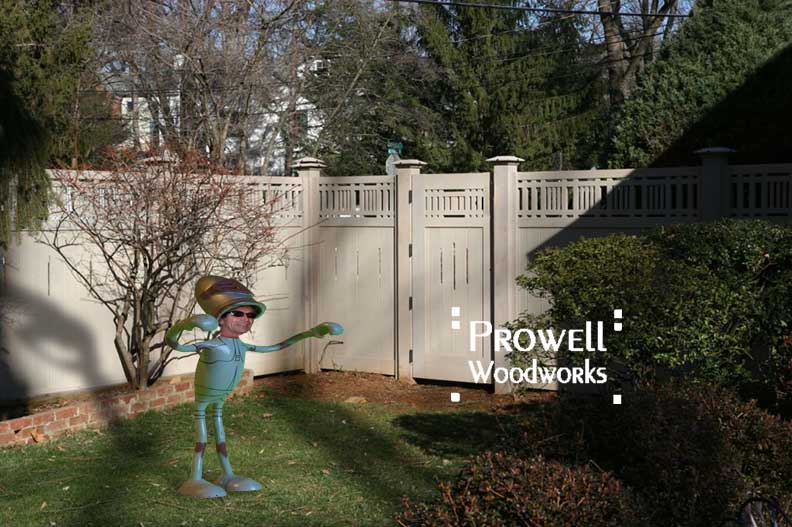 showing the site photograph of the side wood gate #98-2 in Bethesda, maryland