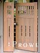 double off-set wood gates #5