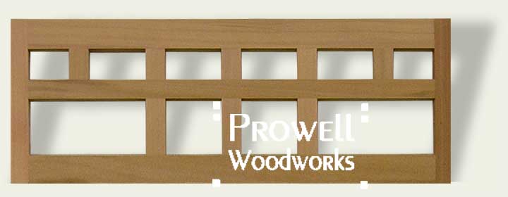 Custom made wood wall-top fence panels