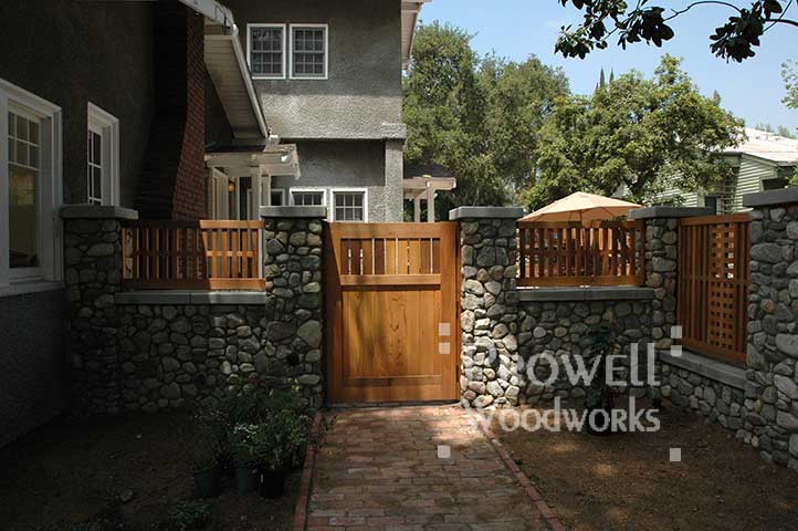 custom wood wall-top fence panels #2 in Los Angeles